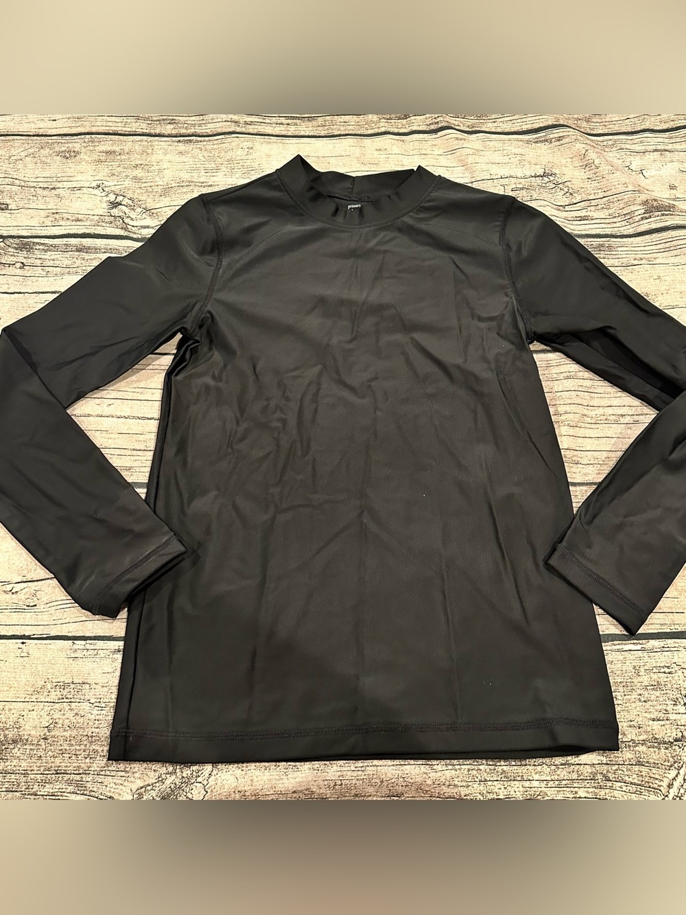 Primary Black Long Sleeve Rashguard Size 12